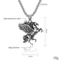 Hip-Hop Retro Abstract 304 Stainless Steel Plating 18K Gold Plated Men's Pendant Necklace main image 3