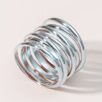 Retro Printing Copper Zircon Rings sku image 4