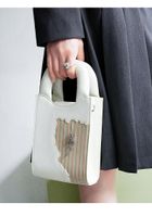 Women's Medium Pu Leather Color Block Flower Streetwear Magnetic Buckle Crossbody Bag main image 3