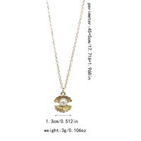 Wholesale Jewelry Simple Style Classic Style Shell Zinc Alloy Gold Plated Silver Plated Plating Pendant Necklace main image 3