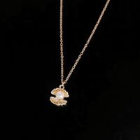 Wholesale Jewelry Simple Style Classic Style Shell Zinc Alloy Gold Plated Silver Plated Plating Pendant Necklace main image 2