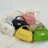 Femmes Moyen Faux Cuir Couleur Unie Élégant Style Classique Bloquer Sac Bandoulière main image 1