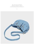 Women's Medium Pu Leather Solid Color Streetwear Rivet Zipper Underarm Bag main image 3