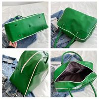 Unisex Basic Classic Style Letter Solid Color Pu Leather Travel Bags main image 5