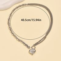 Wholesale Jewelry Handmade Sweet Heart Shape Alloy Pendant Necklace main image 2