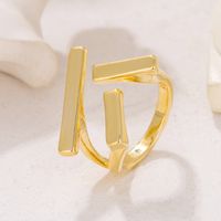 Copper Classic Style Solid Color Rings main image 1