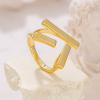Copper Classic Style Solid Color Rings sku image 1