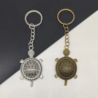 Retro Classic Style Tortoise Alloy Plating Bag Pendant Keychain main image 3