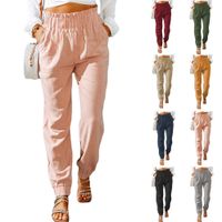 Women's Daily Classic Style Solid Color Full Length Pleated Casual Pants Straight Pants main image 1