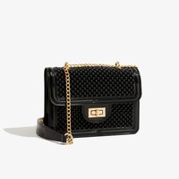 Women's Small PVC Solid Color Streetwear Magnetic Buckle Square Bag main image 4