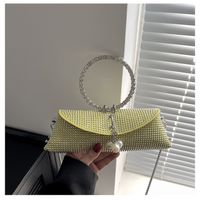 Mujeres Pequeña Cuero Sintético Color Sólido Elegante Estilo Vintage Hebilla Magnética Bolso De Noche main image 7