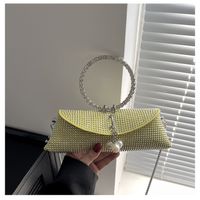 Women's Small Pu Leather Solid Color Elegant Vintage Style Magnetic Buckle Evening Bag main image 7