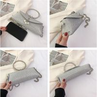 Women's Small Pu Leather Solid Color Elegant Vintage Style Magnetic Buckle Evening Bag main image 3