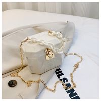 Women's Small Arylic Solid Color Vintage Style Classic Style Square Lock Clasp Box Bag main image 3
