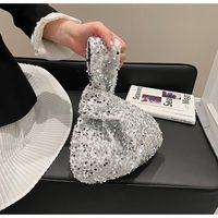 Women's Small Sequin Solid Color Vintage Style Classic Style Sequins Open Evening Bag main image 2
