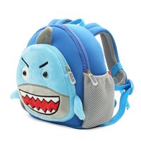 Unisex Small Plush Diving Fabric Animal Cartoon Cute Square Zipper Fashion Backpack main image 4