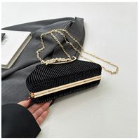 Women's Small Pu Leather Solid Color Elegant Vintage Style Lock Clasp Evening Bag main image 5