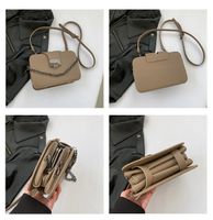 Women's Medium Pu Leather Solid Color Vintage Style Classic Style Zipper Crossbody Bag main image 7