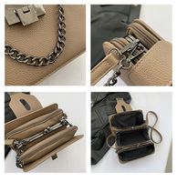 Women's Medium Pu Leather Solid Color Vintage Style Classic Style Zipper Crossbody Bag main image 6