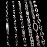 304 Stainless Steel Hip-Hop Punk Letter Bracelets main image 2