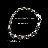 304 Stainless Steel Hip-Hop Punk Letter Bracelets main image 6