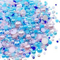 1200 Pieces Per Pack 2,100 Pieces Per Pack Diameter 10mm Diameter 3mm Artificial Pearl Resin Rhinestone Geometric DIY Ornament Accessories main image 5