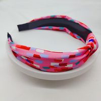 Women's Casual Retro Stripe Cloth Printing And Dyeing Printing Hair Band sku image 5