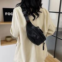 Women's Unisex Basic Sports Solid Color Pu Leather Waist Bags sku image 4