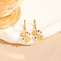 1 Pair Y2K Hip-Hop Star Butterfly Plating 304 Stainless Steel 18K Gold Plated Drop Earrings main image 8