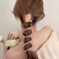 Women's Fairy Style Sweet Korean Style Geometric Heart Shape Plastic Resin Hair Tie main image 3