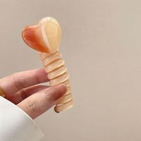 Mujeres Estilo De Hadas Dulce Estilo Coreano Geométrico Forma De Corazón El Plastico Resina Liga Para El Cabello main image 6