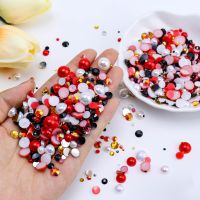 Artificial Pearl Resin Rhinestone Geometric DIY Ornament Accessories sku image 3