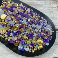 Artificial Pearl Resin Rhinestone Geometric DIY Ornament Accessories main image 6