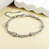 Hawaiian Tropical Cool Style Solid Color 304 Stainless Steel Plating 18K Gold Plated Women's Anklet main image 7