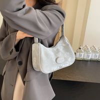 Women's Medium Pu Leather Solid Color Vintage Style Streetwear Sewing Thread Pillow Shape Zipper Underarm Bag main image 3