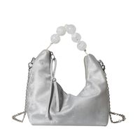 Women's Medium Pu Leather Solid Color Classic Style Streetwear Dumpling Shape Zipper Crossbody Bag sku image 3