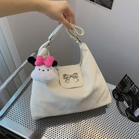 Women's Medium Pu Leather Solid Color Bow Knot Streetwear Zipper Underarm Bag main image 6