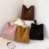 Women's Medium Pu Leather Solid Color Basic Classic Style Magnetic Buckle Shoulder Bag main image video