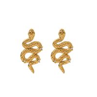 1 Pair Simple Style U Shape Plating Stainless Steel Artificial Pearls Rhinestones 18K Gold Plated Earrings sku image 20