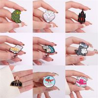 Cartoon Style Cute Cowboy Style Human Animal Letter Alloy Stamping Stoving Varnish Plating Unisex Brooches main image 1