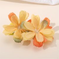Women's IG Style Vacation Tropical Flower Alloy Cloth Hair Clip sku image 4
