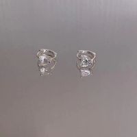 1 Pair Simple Style Classic Style Commute Solid Color Inlay Sterling Silver Zircon Ear Studs main image 3