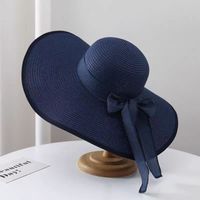 Women's Vacation Sweet Solid Color Big Eaves Sun Hat sku image 11