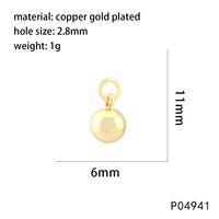 1 Piece 20*5mm Copper Zircon 18K Gold Plated Ice Cream Geometric Pendant Chain main image 3