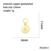 1 Pieza 20x5mm Cobre Circón Chapados en oro de 18k Helado Geométrico Colgante Cadena sku image 1