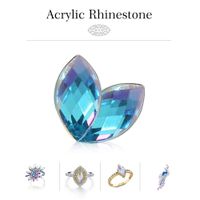 1000 Pieces Per Pack 2000 Pieces Per Pack 500 Pieces Per Pack Arylic Artificial Gemstones Rhinestone Geometric main image 3