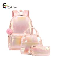 Cute Gradient Color Square Zipper Fashion Backpack sku image 5
