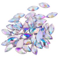 1000 Pieces Per Pack 2000 Pieces Per Pack 500 Pieces Per Pack 3*6mm 4*8mm Arylic Artificial Gemstones Rhinestone Geometric DIY Ornament Accessories main image 9