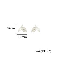1 Pair Simple Style Classic Style Bow Knot Plating Inlay Sterling Silver Zircon 14K Gold Plated Ear Studs main image 2