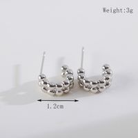 1 Pair Elegant Simple Style Solid Color Plating Copper 18K Gold Plated Ear Studs sku image 2